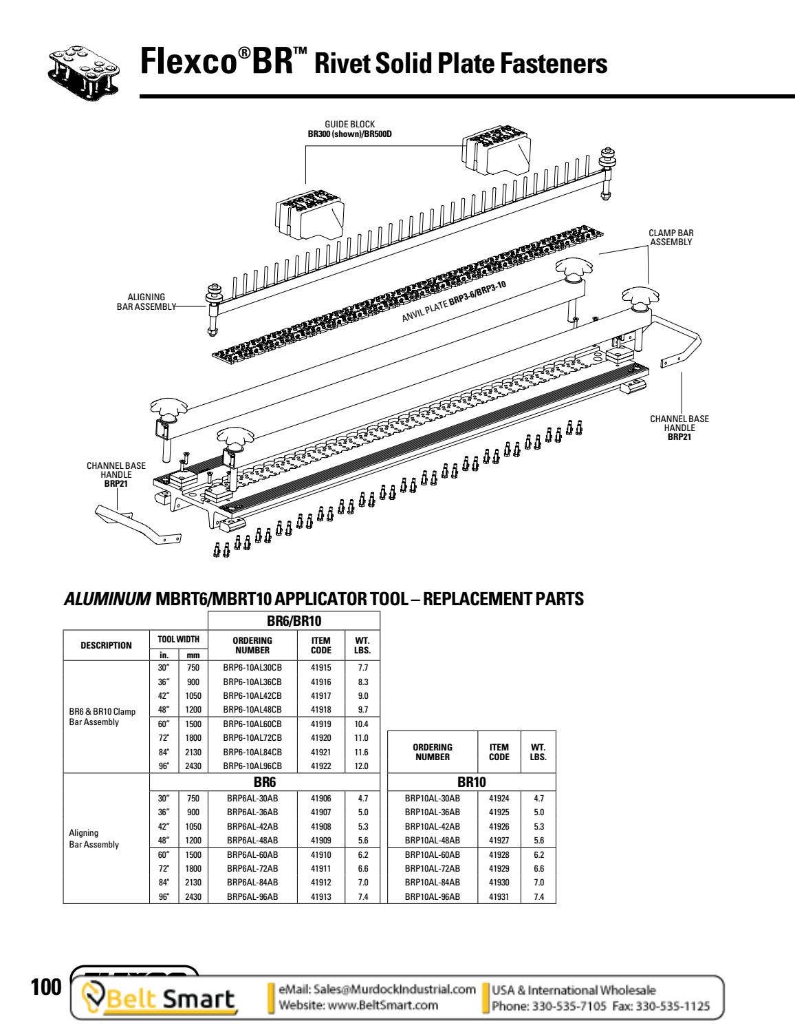 Flexco Clipper Alligator Ready Set Solid Plate Conveyor Belt Lace PDF