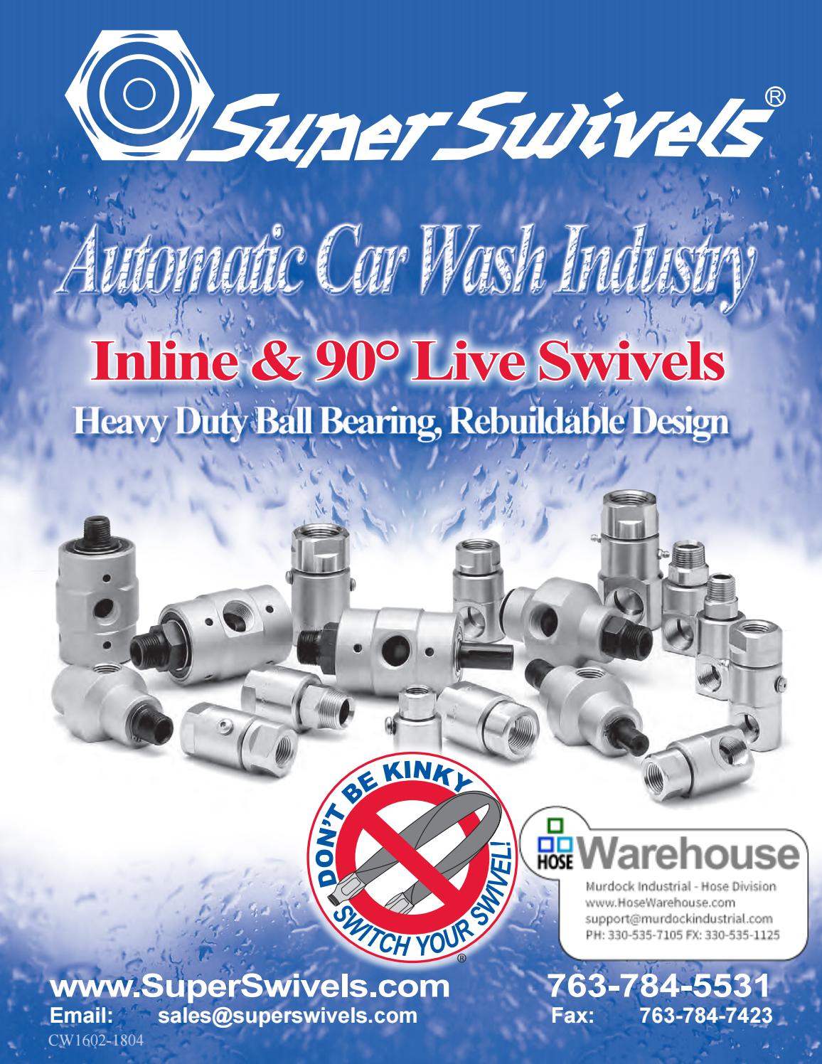 SuperSwivels Automatic Car Wash Industry Inline & 90 Degree Live