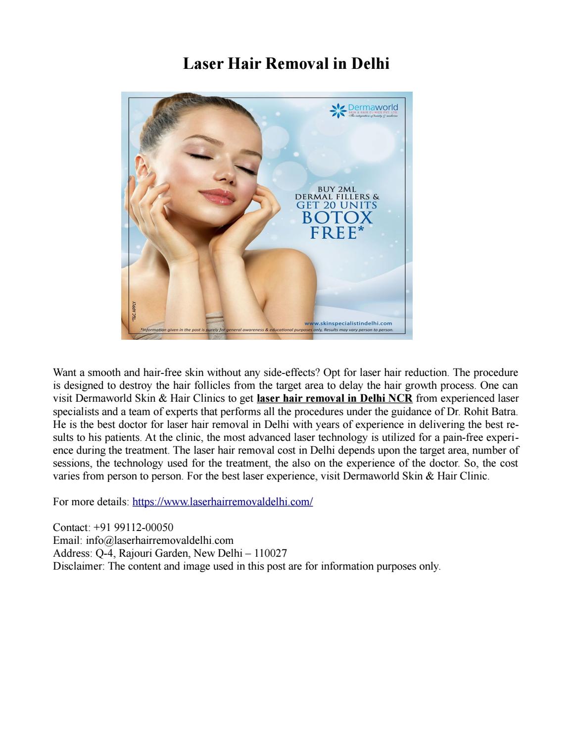 Laser Hair Removal in Delhi by Rohit Batra Issuu
