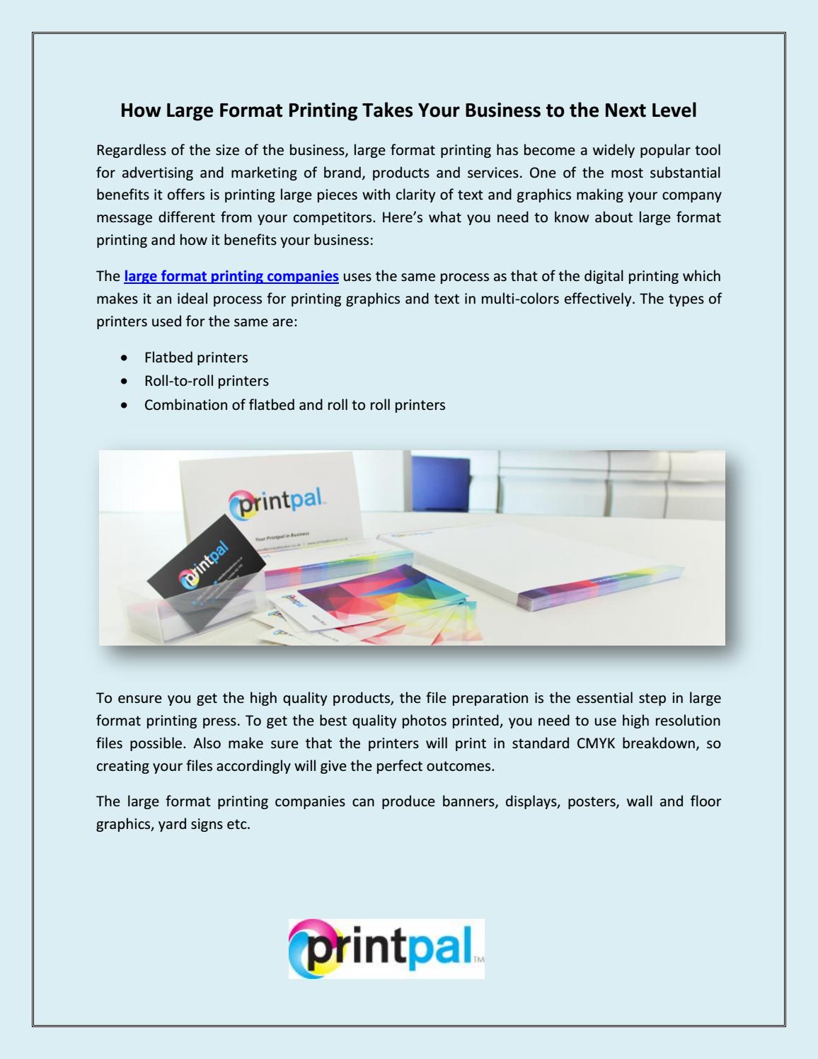 How Large Format Printing Takes Your 