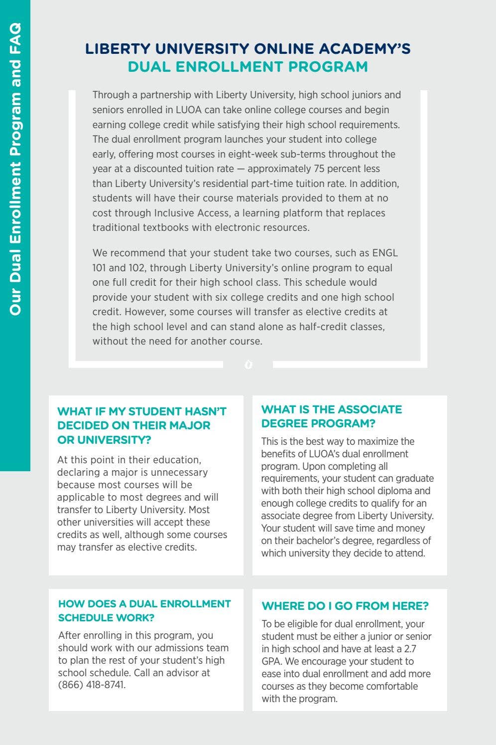 LUOA Dual Enrollment Guide by Liberty University Issuu