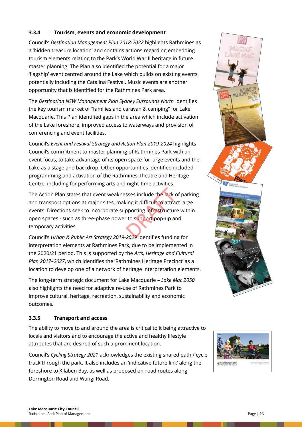 Draft Rathmines Park Plan of Management by Lake Macquarie City - Issuu