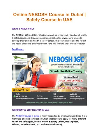 nebosh course