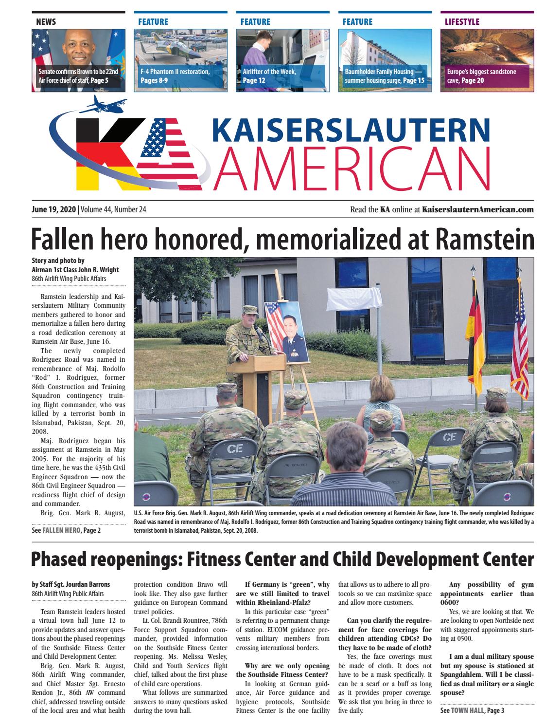 Kaiserslautern American June 19, 2020 by AdvantiPro GmbH Issuu