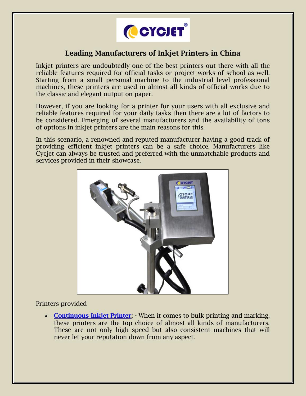 best bulk ink printer