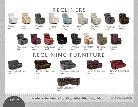 Best Home Furnishings - 皮革 家具目录 - 夏季 2020 第 7 页
