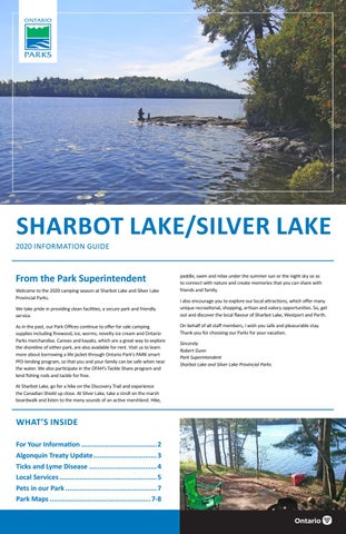 Sharbot Lake Silver Lake 2020 Information Guide By Willow Publishing Issuu