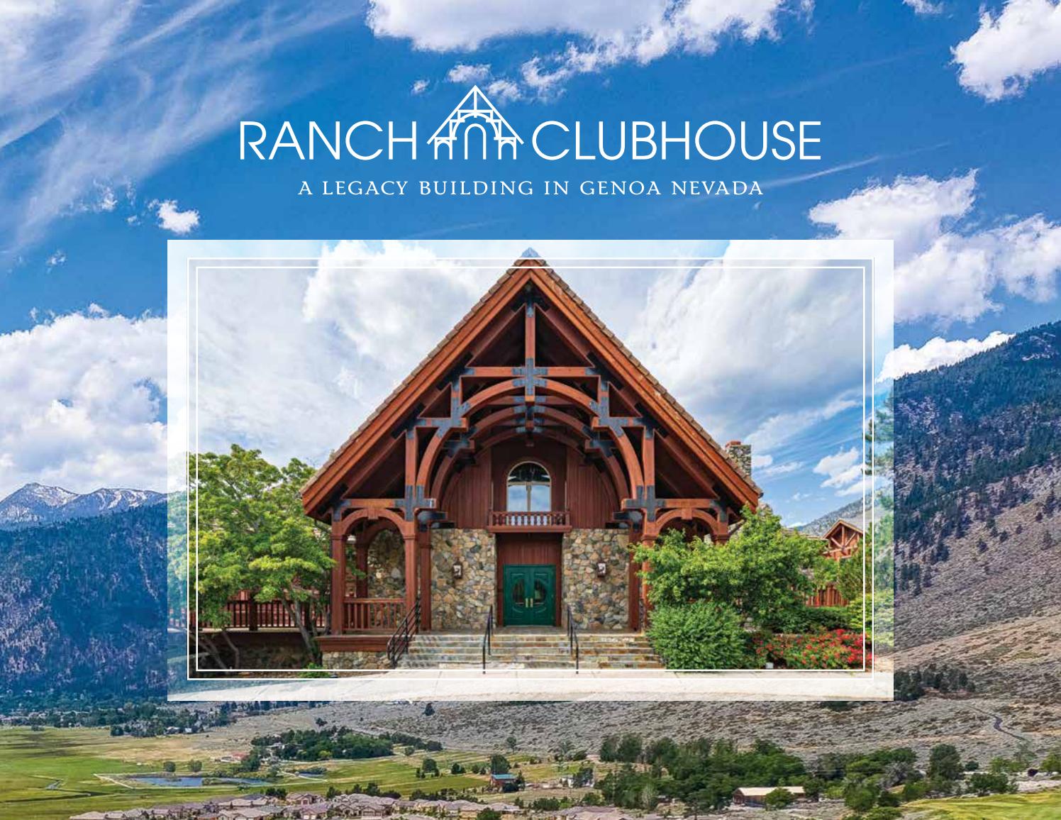 A LEGACY BUILDING IN GENOA NEVADA RANCH CLUBHOUSE BUILDING FOR SALE