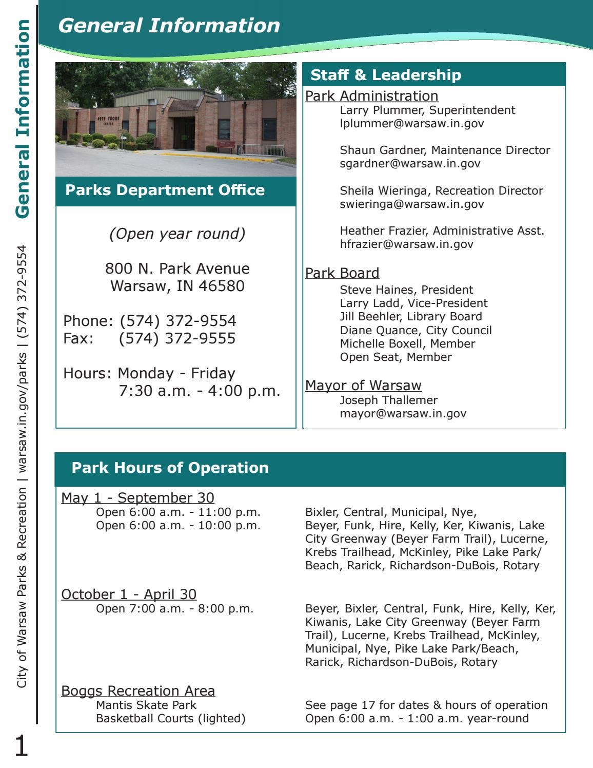 2020 Recreation Guide by Warsaw Parks and Recreation Dept. - Issuu