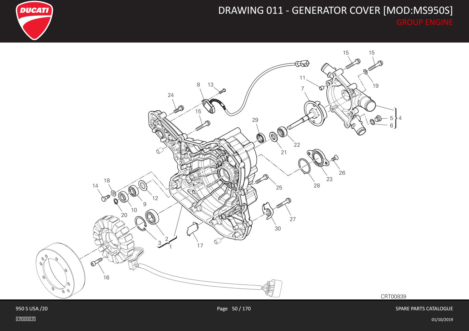 2020 Ducati Multistrada 950S OEM Parts Diagram Ducati Omaha by Ducati