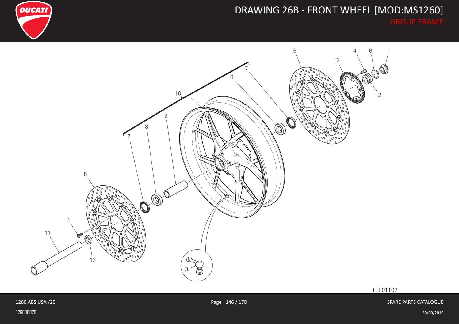 2020 Ducati Multistrada 1260 OEM Parts Diagram Ducati Omaha by Ducati