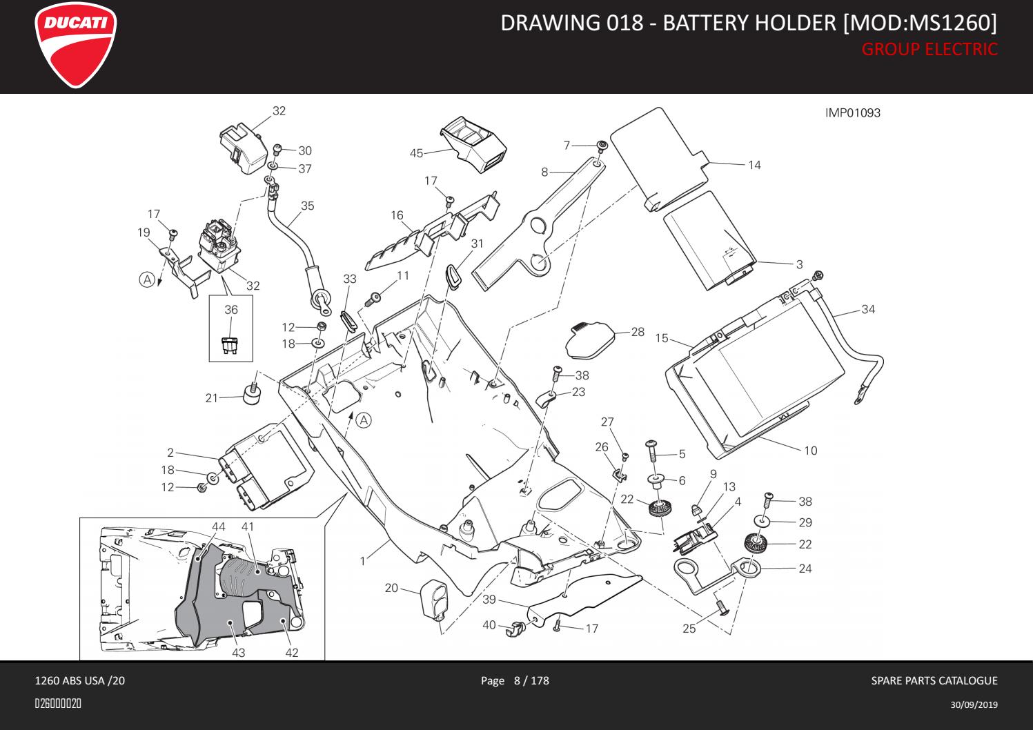2020 Ducati Multistrada 1260 OEM Parts Diagram Ducati Omaha by Ducati
