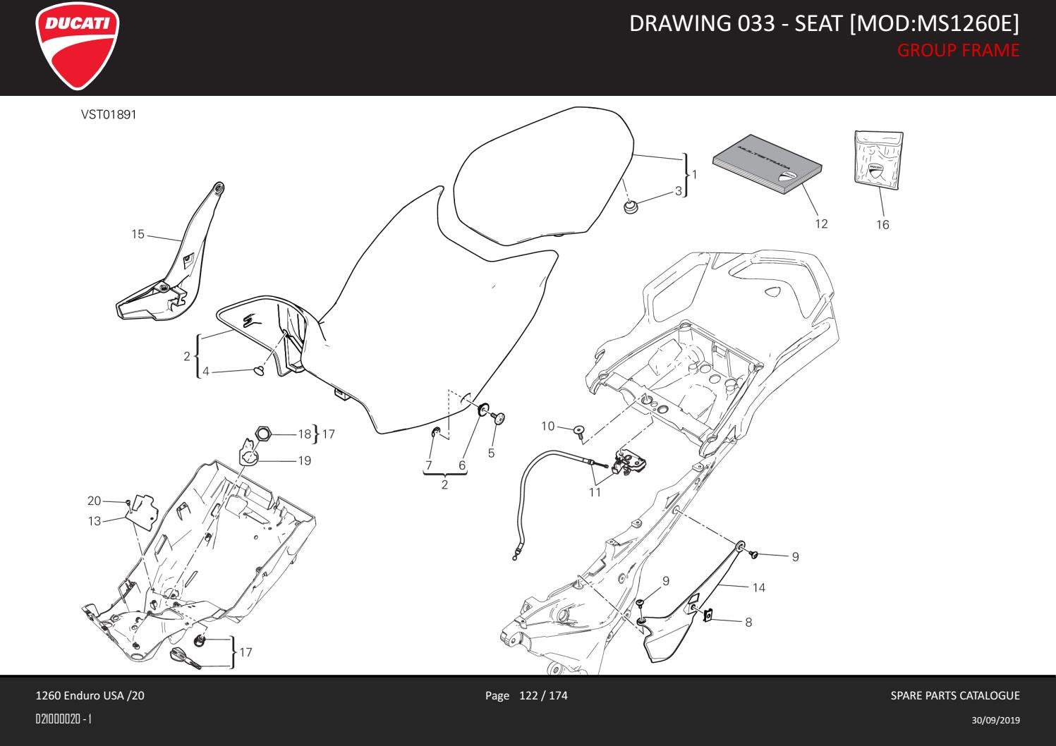 2020 Ducati Multistrada 1260 Enduro OEM Parts Diagram Ducati Omaha by Ducati Omaha Issuu