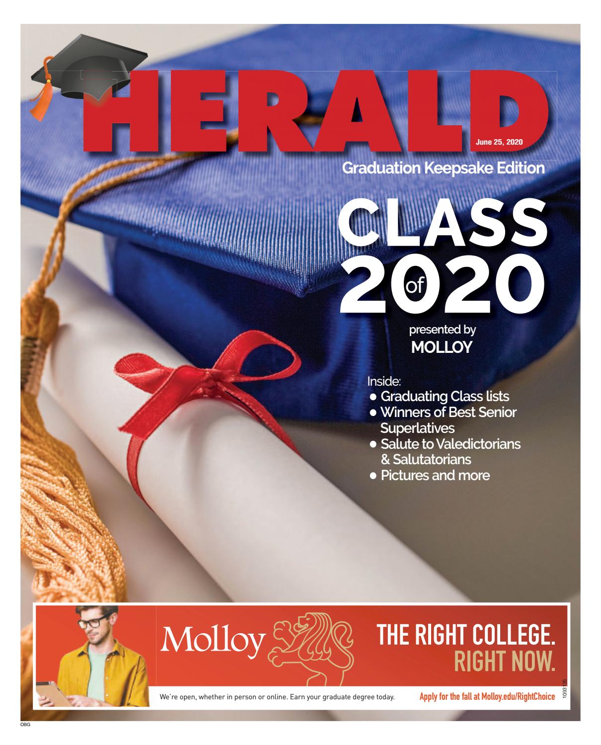 Oyster Bay Herald Guardian Graduation 2020 by Richner Communications