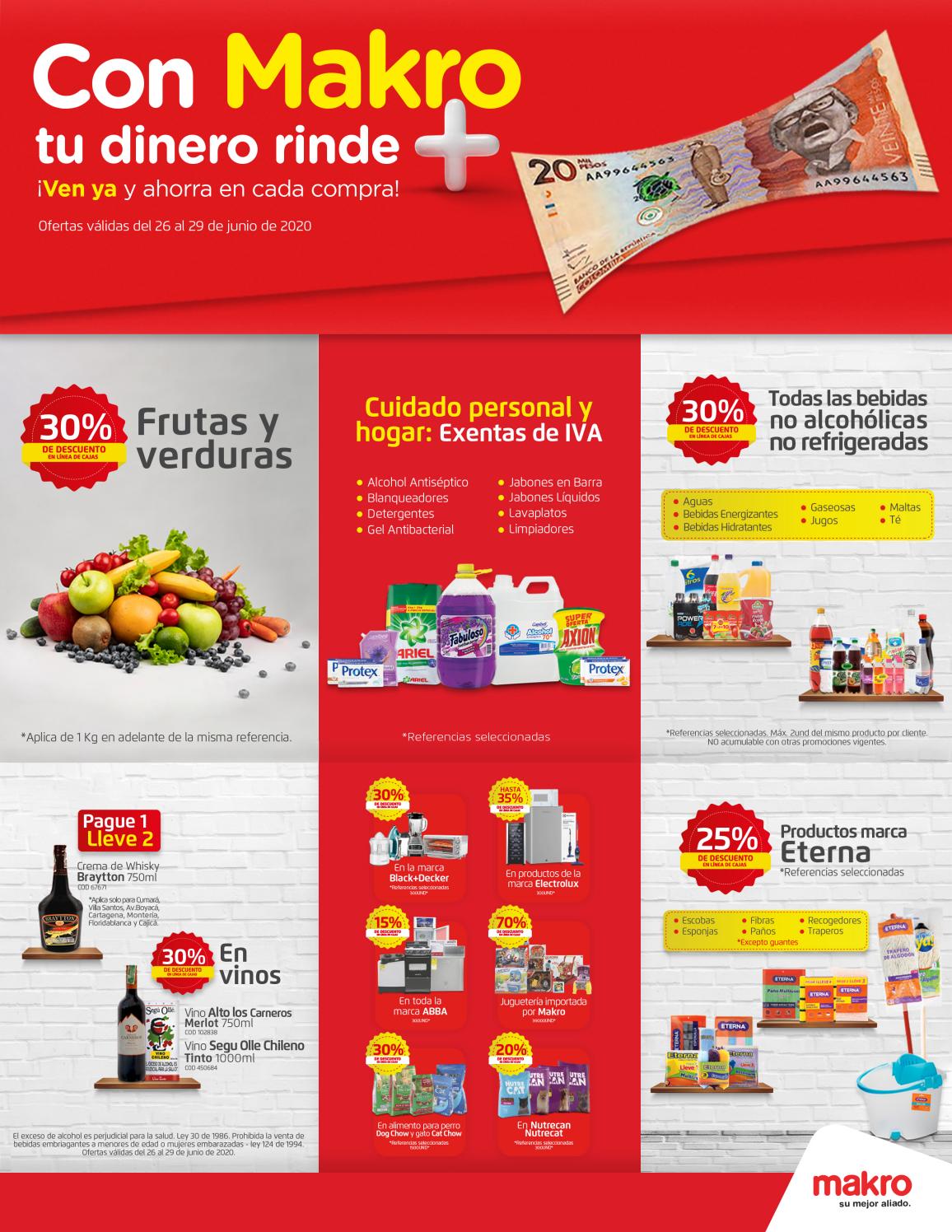 Makro Ofertas fin de mes 26 al 29 de Junio de 2020 by Makro