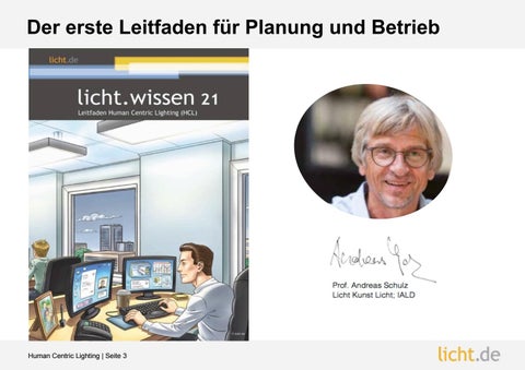 Präsentation: Human Centric 灯饰 – Definition, Planung und Betrieb 第 3 页
