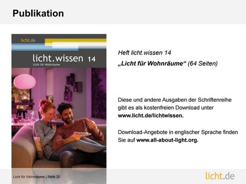 Präsentation: Licht für Wohnräume 第 20 页