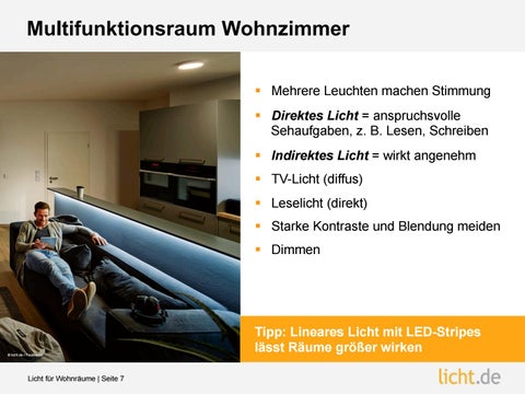 Präsentation: Licht für Wohnräume 第 7 页