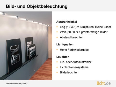 Präsentation: Licht für Wohnräume 第 8 页