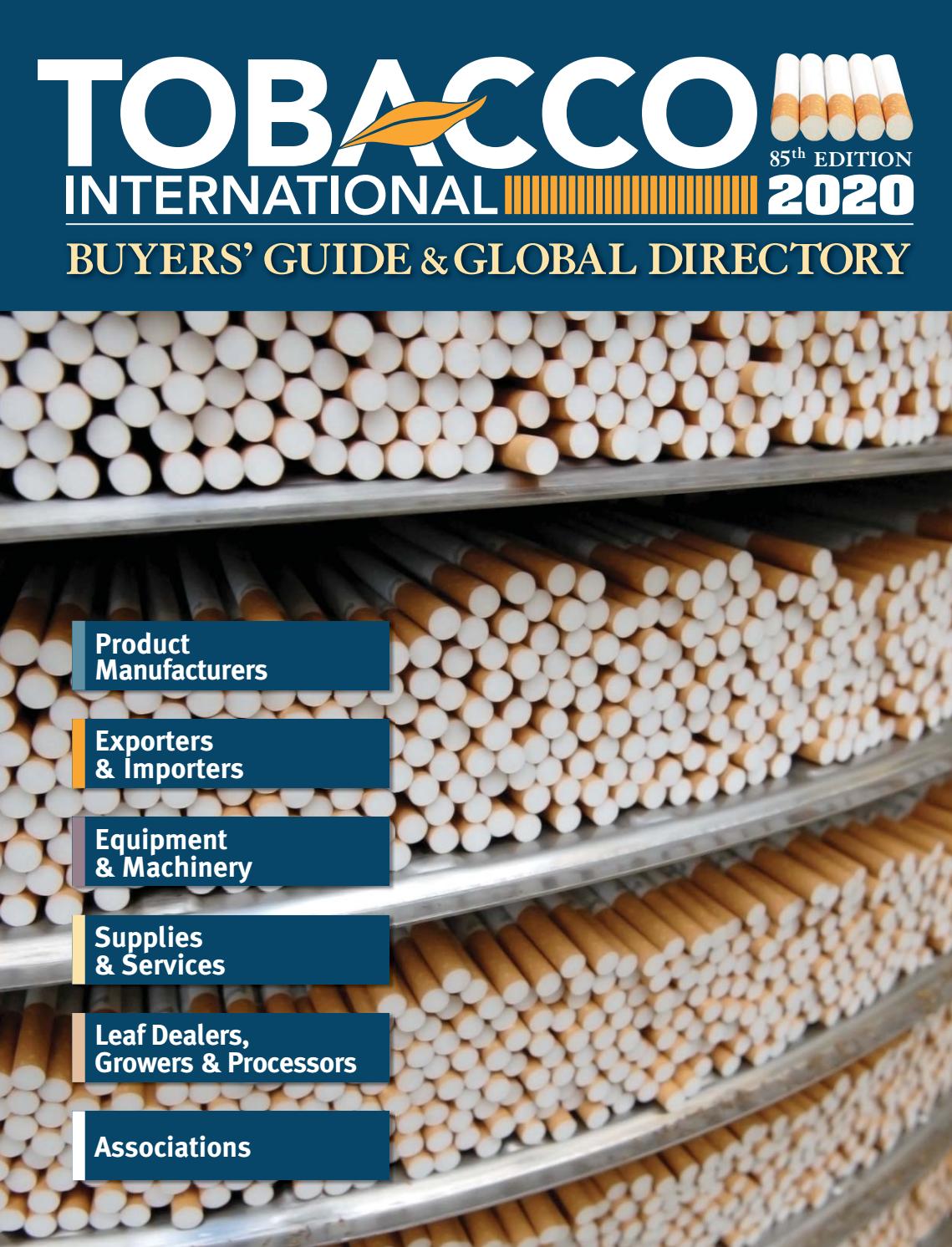 Tobacco International 2020 Buyers Guide Global Directory By Tobacco International Magazine Issuu