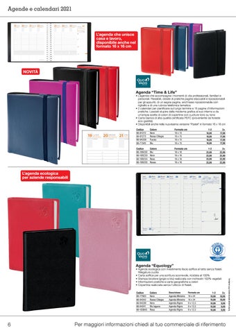 Catalogo Agende e Calendari 2021 第 6 页