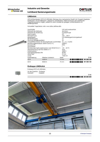 Sonepar Suisse 灯饰目录 · | Lichtprojekte 2020 / 2021 第 20 页