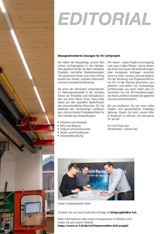 Sonepar Suisse 灯饰目录 · | Lichtprojekte 2020 / 2021 第 2 页