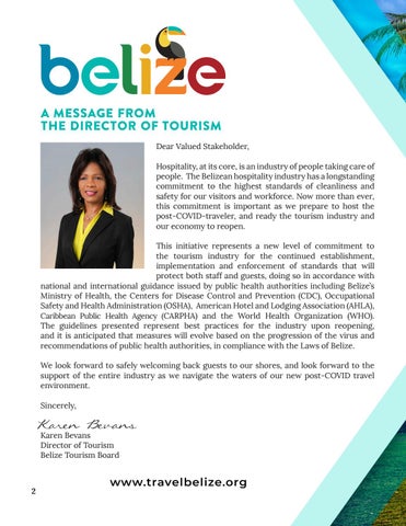 Belize's Enhanced 酒店 × 餐饮 Guidelines in response to Covid-19 - June 2020 第 2 页