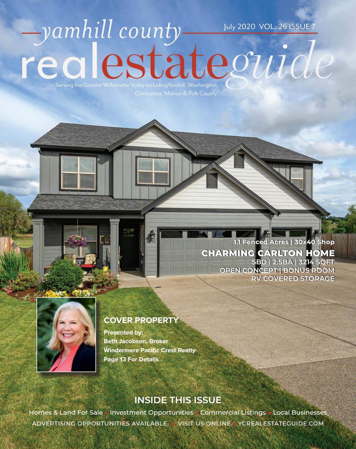 Buy Sell A Home With The Yamhill County Real Estate Guide Enjoy The July 2020 Edition Now By Ycrealestateguide Issuu