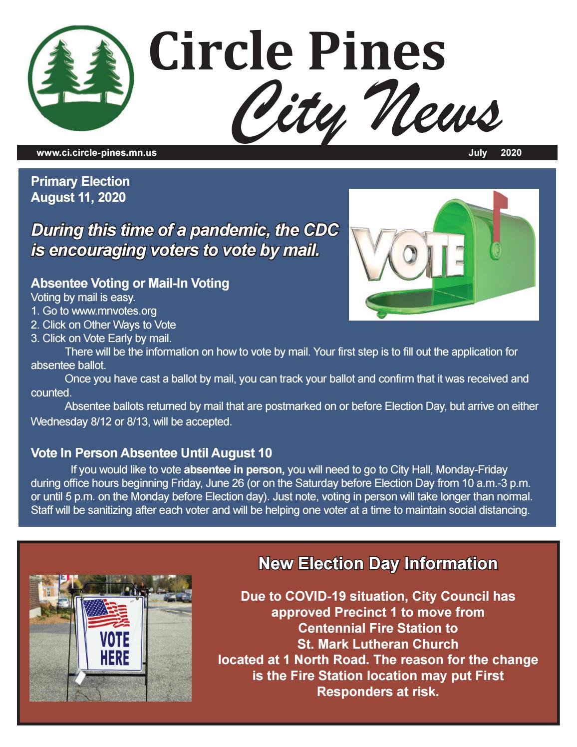 City of Circle Pines July Newsletter by City of Circle Pines Issuu