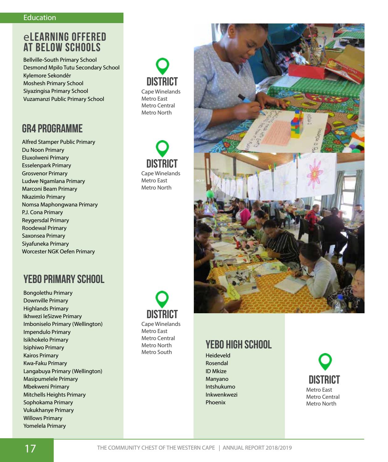 Community Chest Annual Report 2018/2019 by CommunityChest WC Issuu