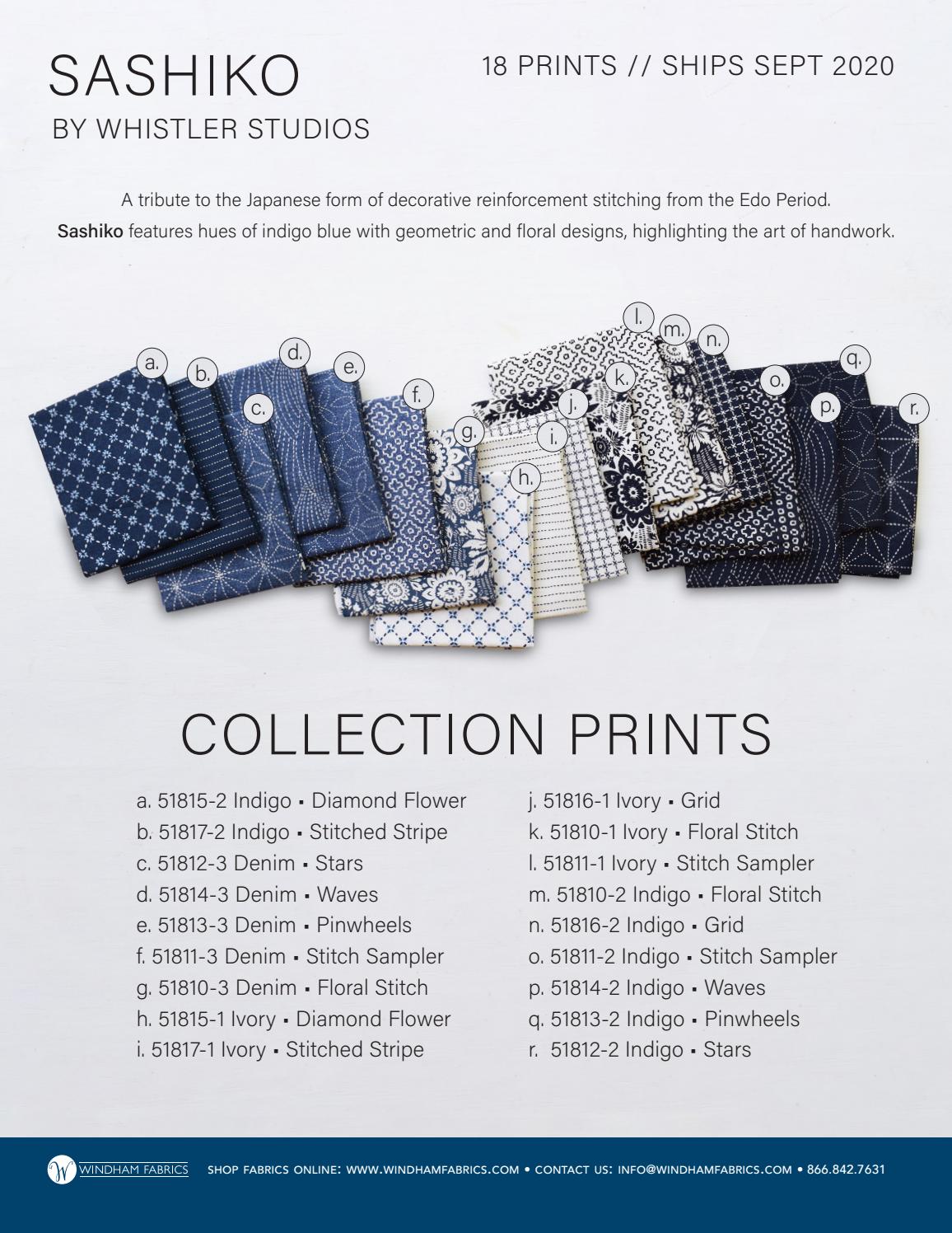 Sashiko By Whistler Studios By Windham Fabrics Issuu