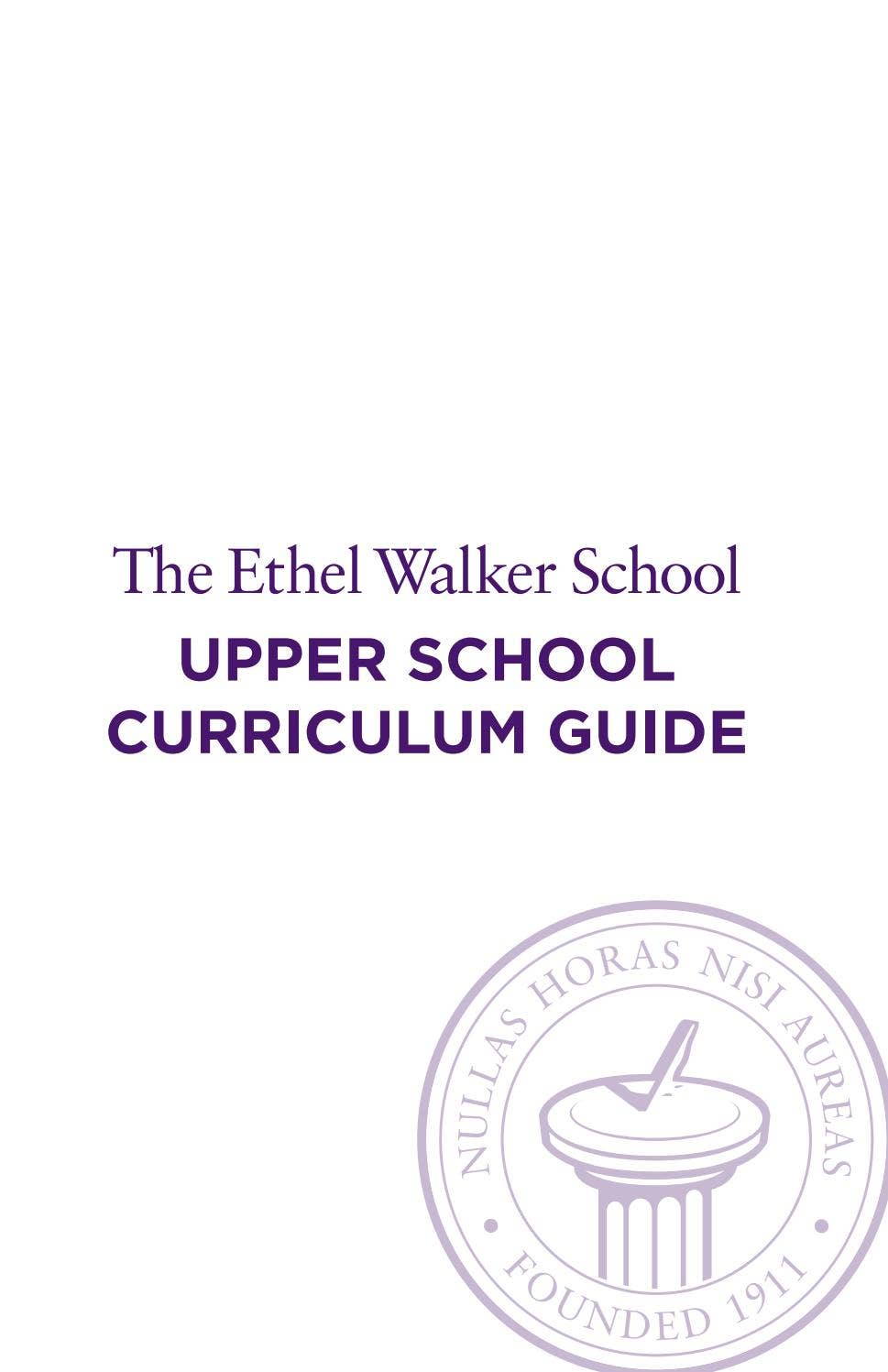 2020 Upper School Curriculum Guide by The Ethel Walker School - Issuu