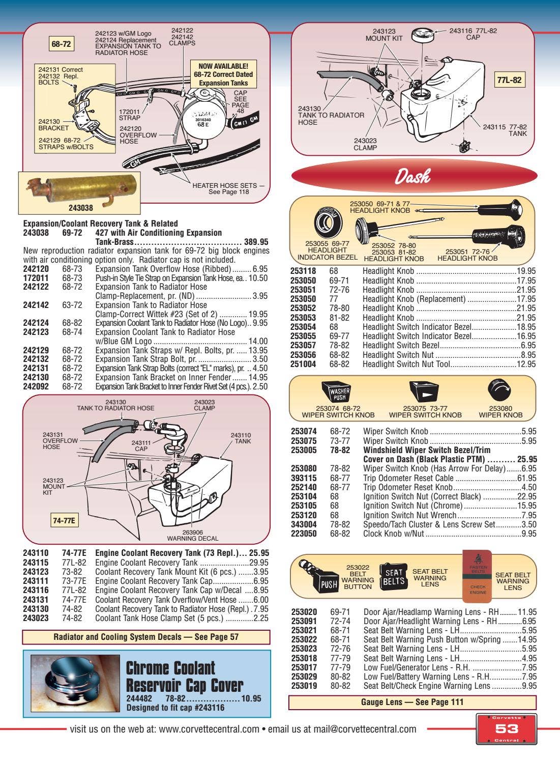 Corvette Central C3 (6882) Corvette Parts Catalog by Corvette Central