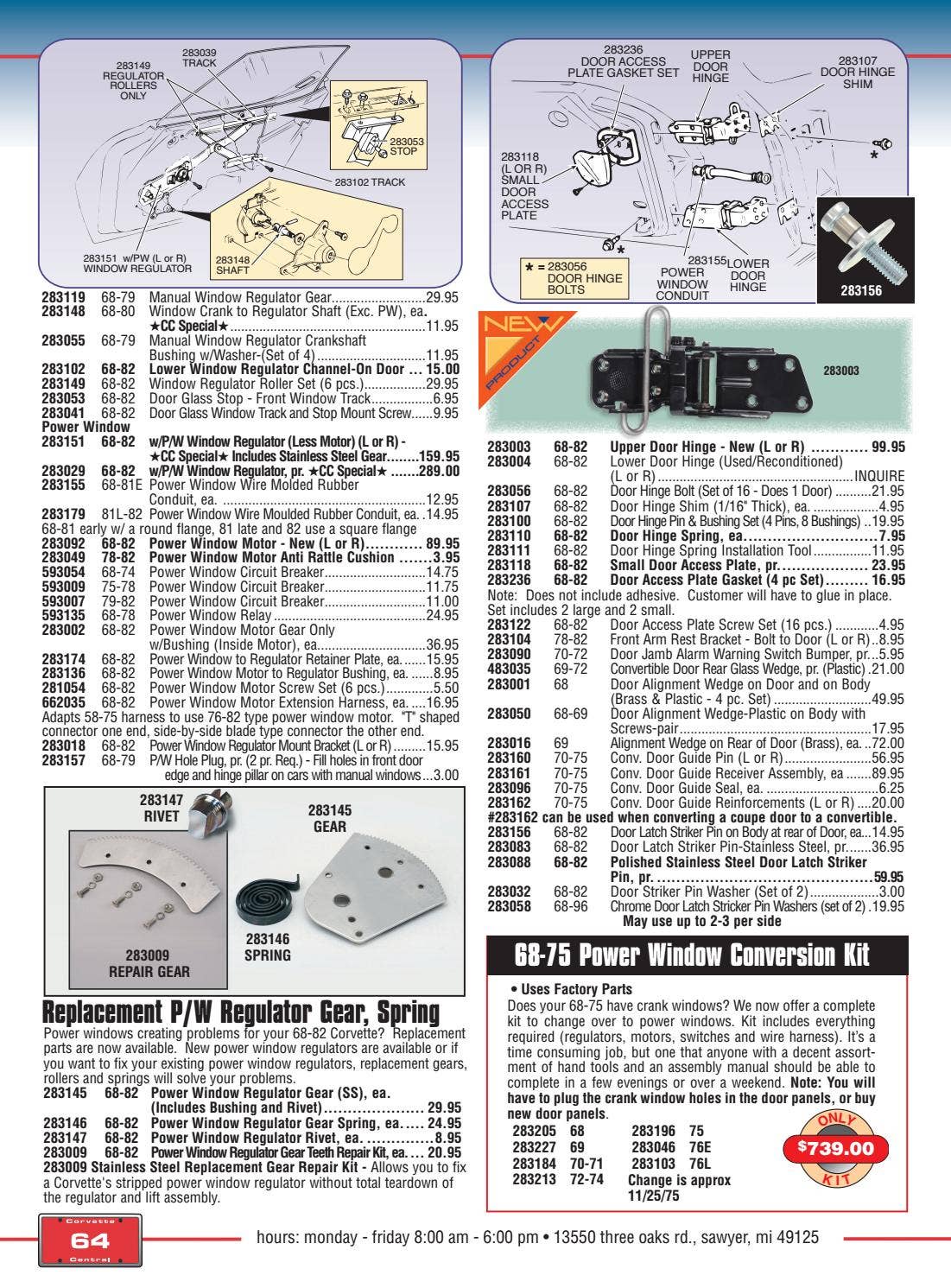 Corvette Central C3 (6882) Corvette Parts Catalog by Corvette Central