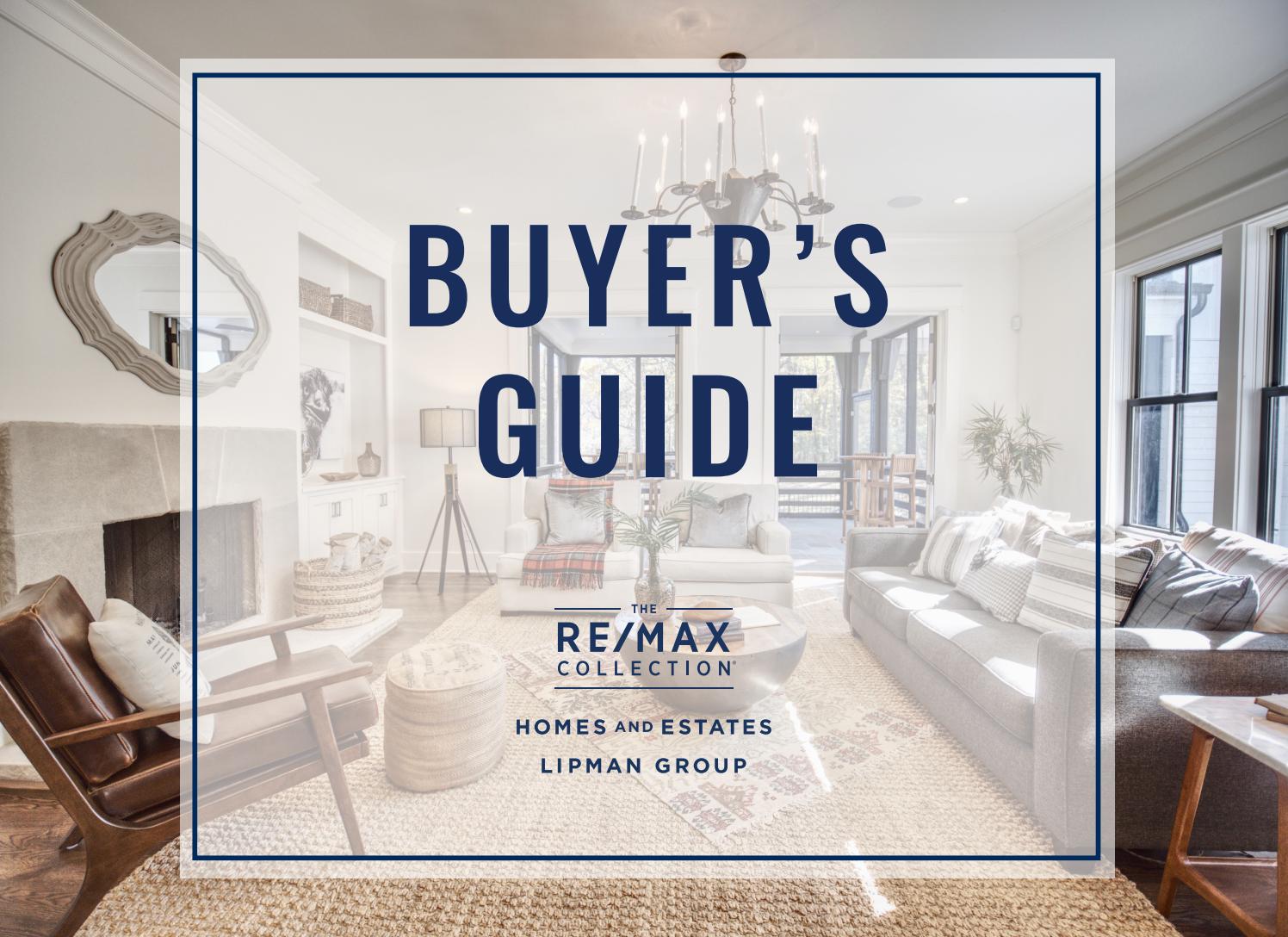 Buyer's Guide by RE/MAX Homes and Estates, Lipman Group by RE/MAX Homes ...