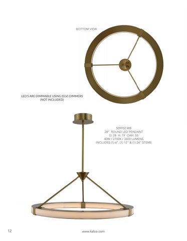 Kalco Lighting 灯饰目录 · June 2020 Supplement 第 13 页
