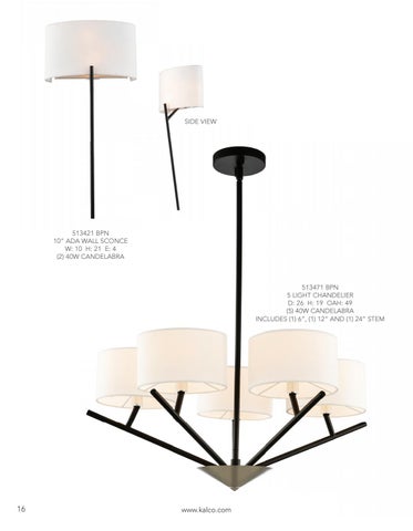 Kalco Lighting 灯饰目录 · June 2020 Supplement 第 17 页