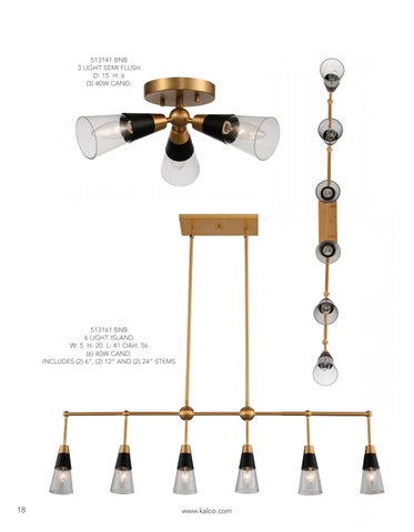 Kalco Lighting 灯饰目录 · June 2020 Supplement 第 19 页