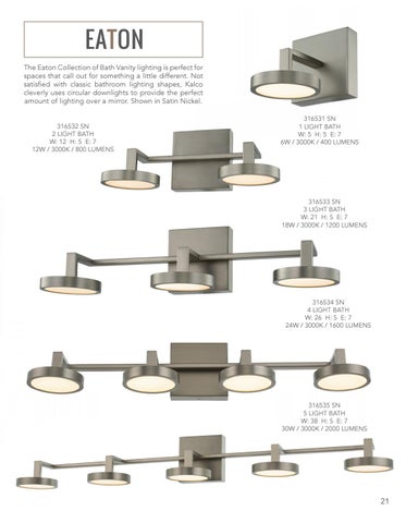 Kalco Lighting 灯饰目录 · June 2020 Supplement 第 22 页