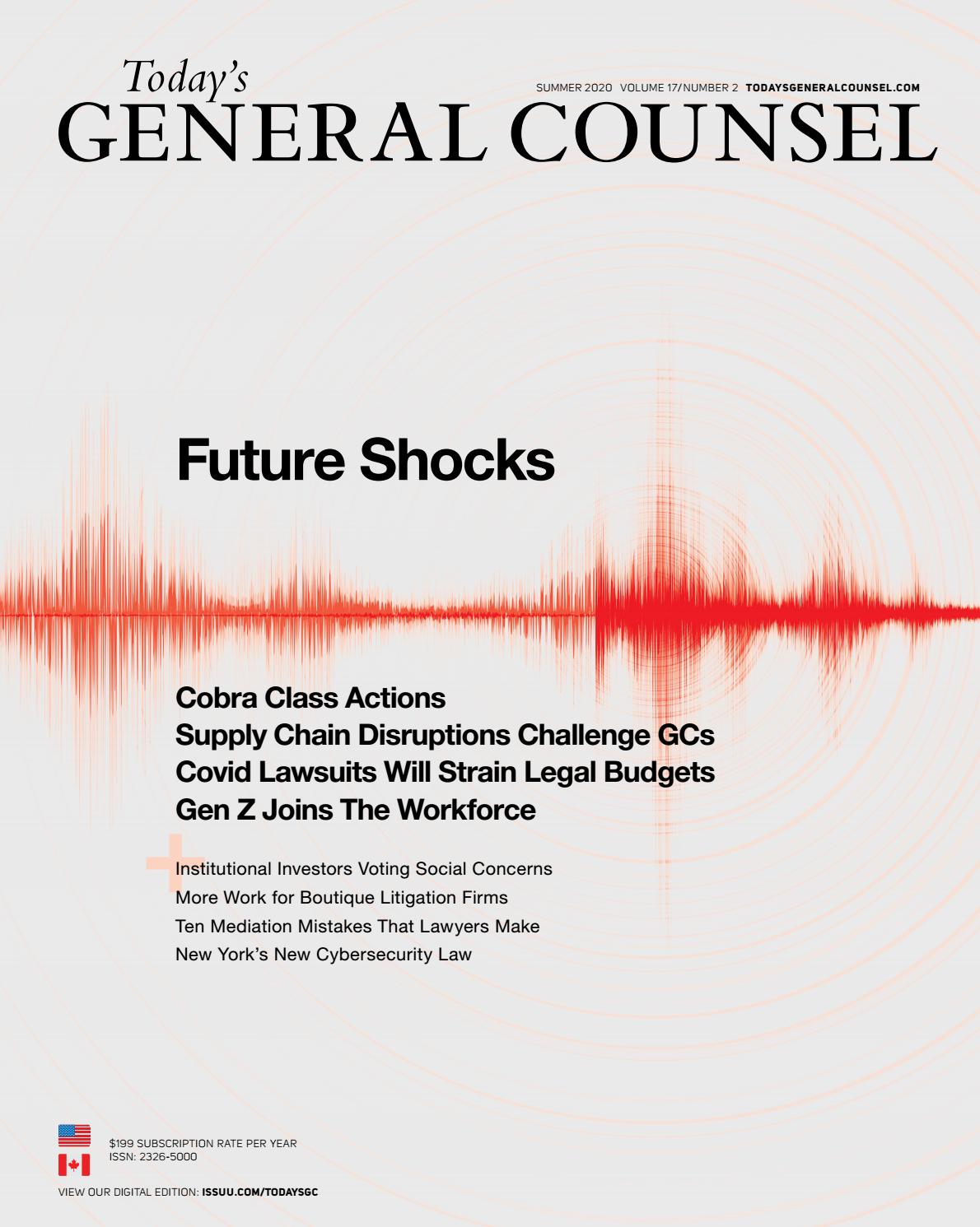 Today's General Counsel, Summer 2020 by Today's General Counsel - Issuu