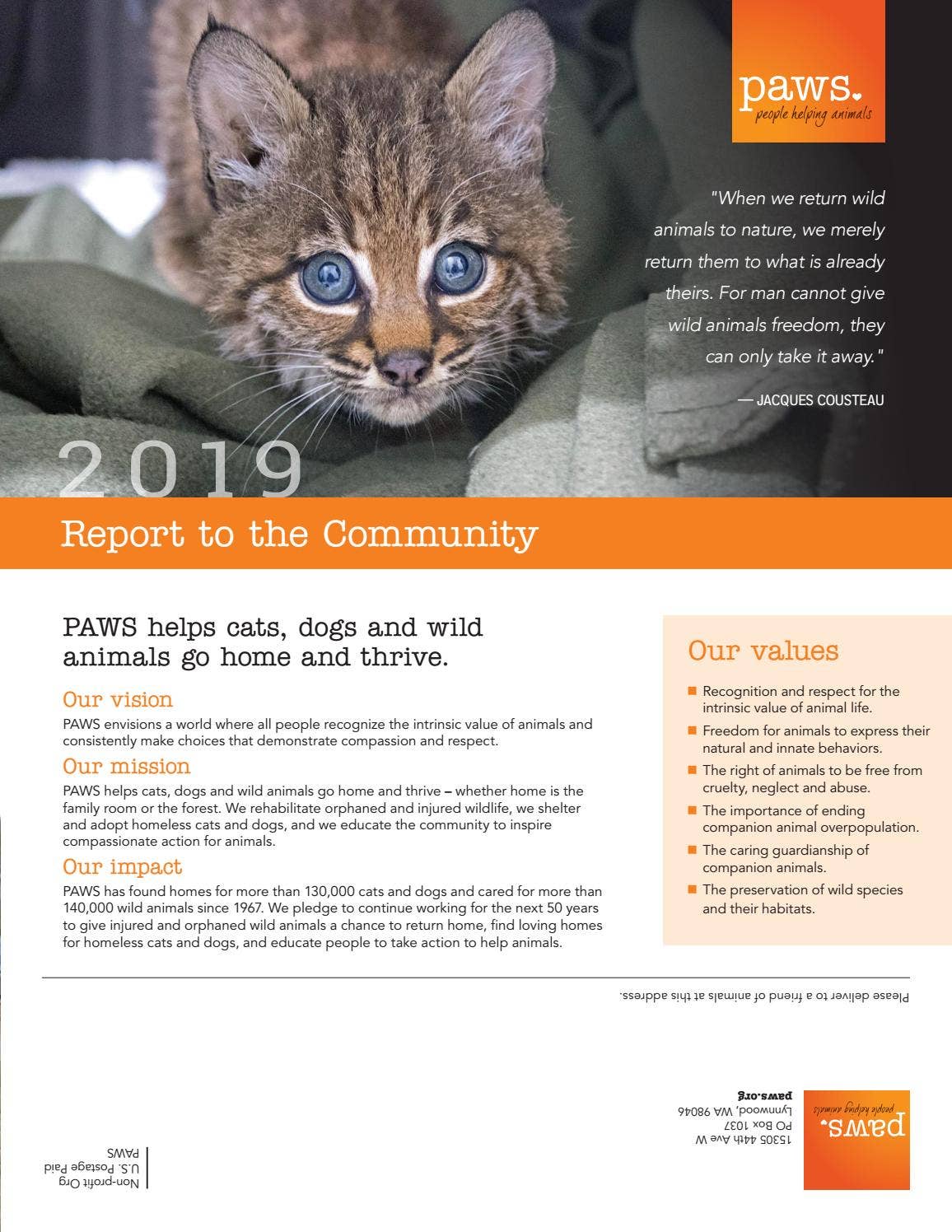 PAWS 2019 Annual Report by PAWS - Issuu
