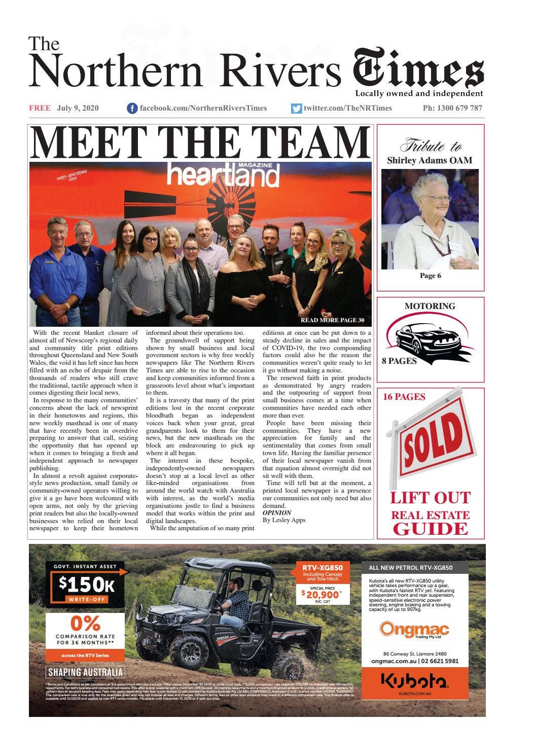 The Northern Rivers Times Edition 1 by The Northern Rivers Times - Issuu