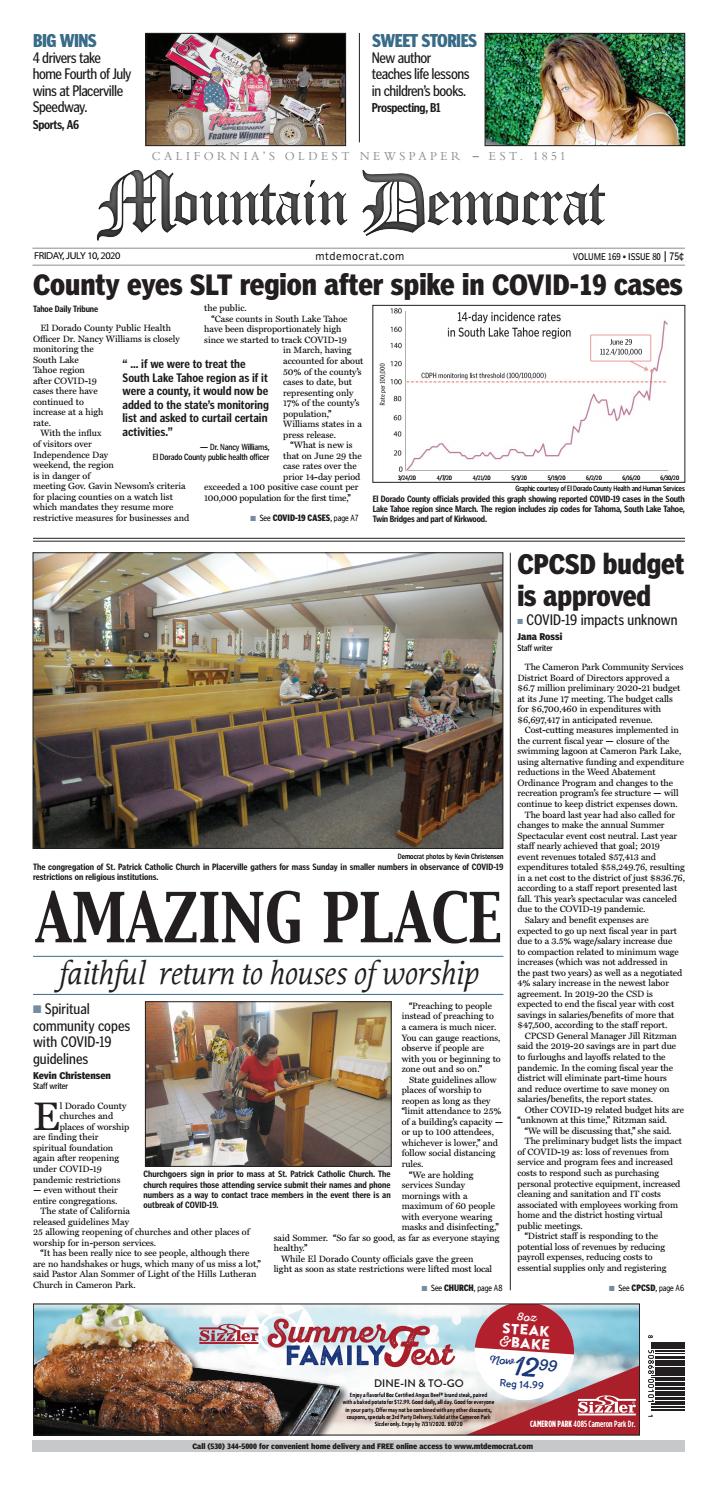 Mountain Democrat, Friday, July 10