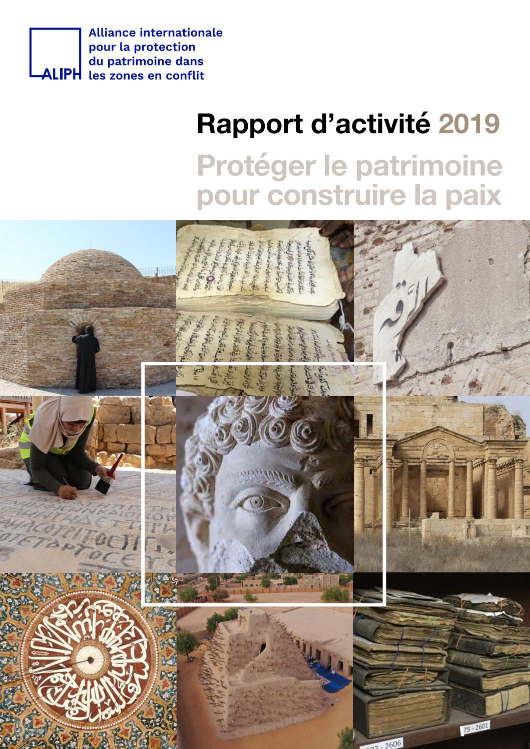 ALIPH Rapport d’activité 2019 - Français by ALIPH Foundation - Issuu