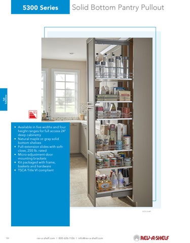 Rev-A-Shelf 灯饰目录 · Tall - 20/21 Specification 指南 第 14 页