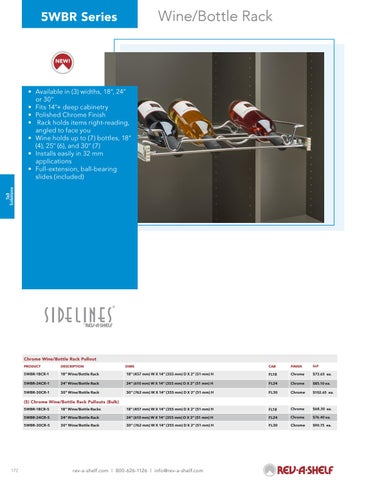Rev-A-Shelf 灯饰目录 · Tall - 20/21 Specification 指南 第 2 页