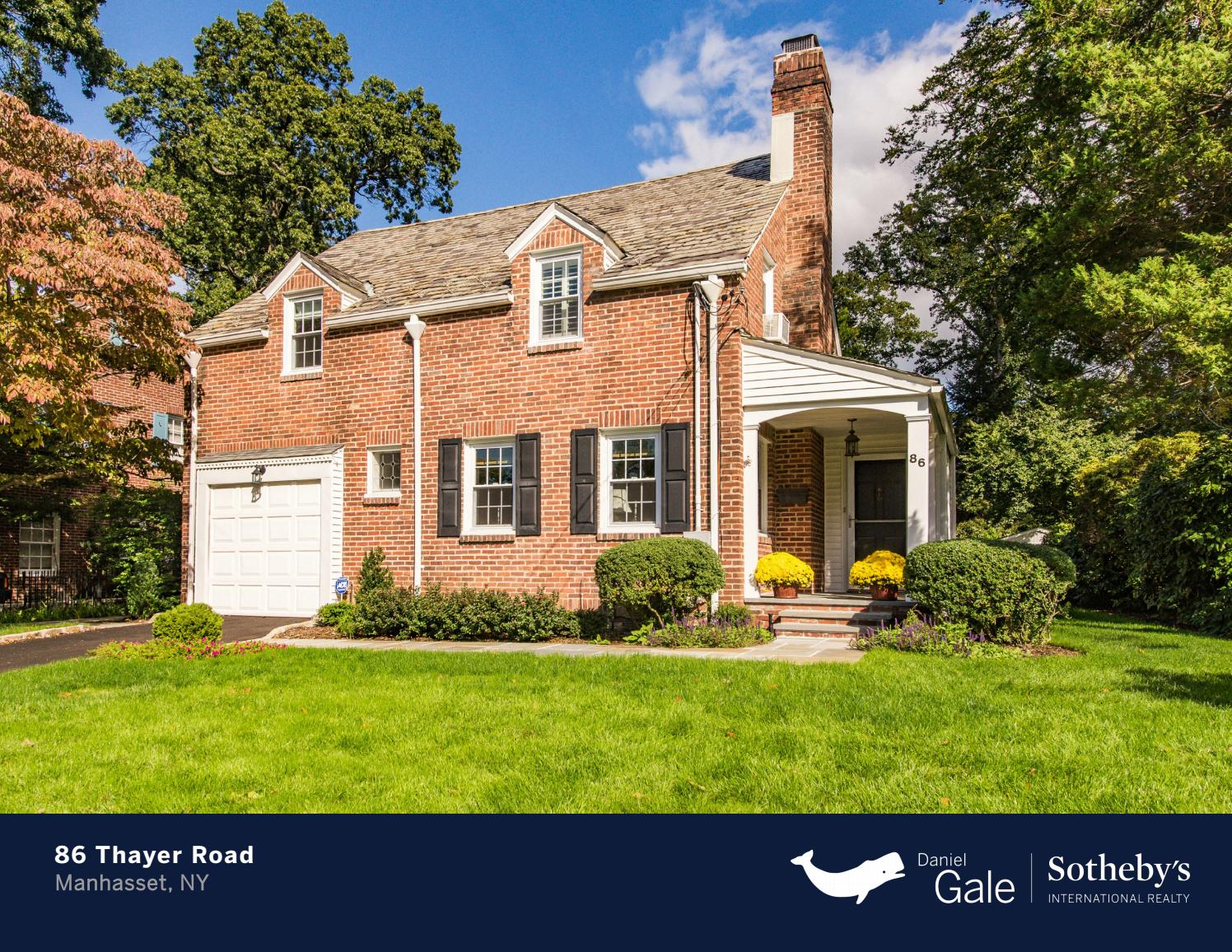 86 Thayer Road, Manhasset, NY by Daniel Gale Sotheby's International