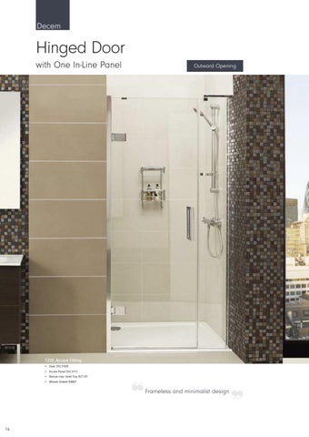 Roman Showers Product 家具手册 January 2020 第 16 页