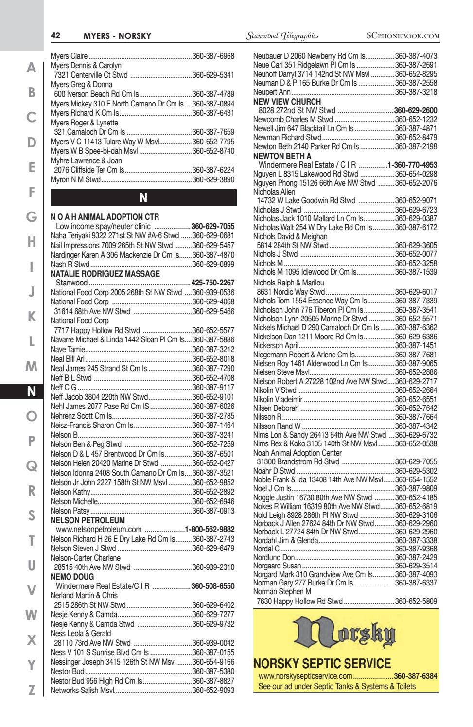 Stanwood Camano 2020/2021 Phone Book by Adams MultiMedia - Issuu